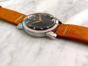 Thumbnail von Omega Seamaster Vintage Handwinding black restored dial 2759 Beefy Lugs - Calatrava Case 2759