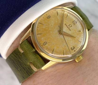  Omega Classic Vintage Explorer Dial 35mm Engraved Caseback 