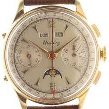 Thumbnail von Breitling Gents Chronograph Wristwatch Calendar , with Moon Phase </h1>