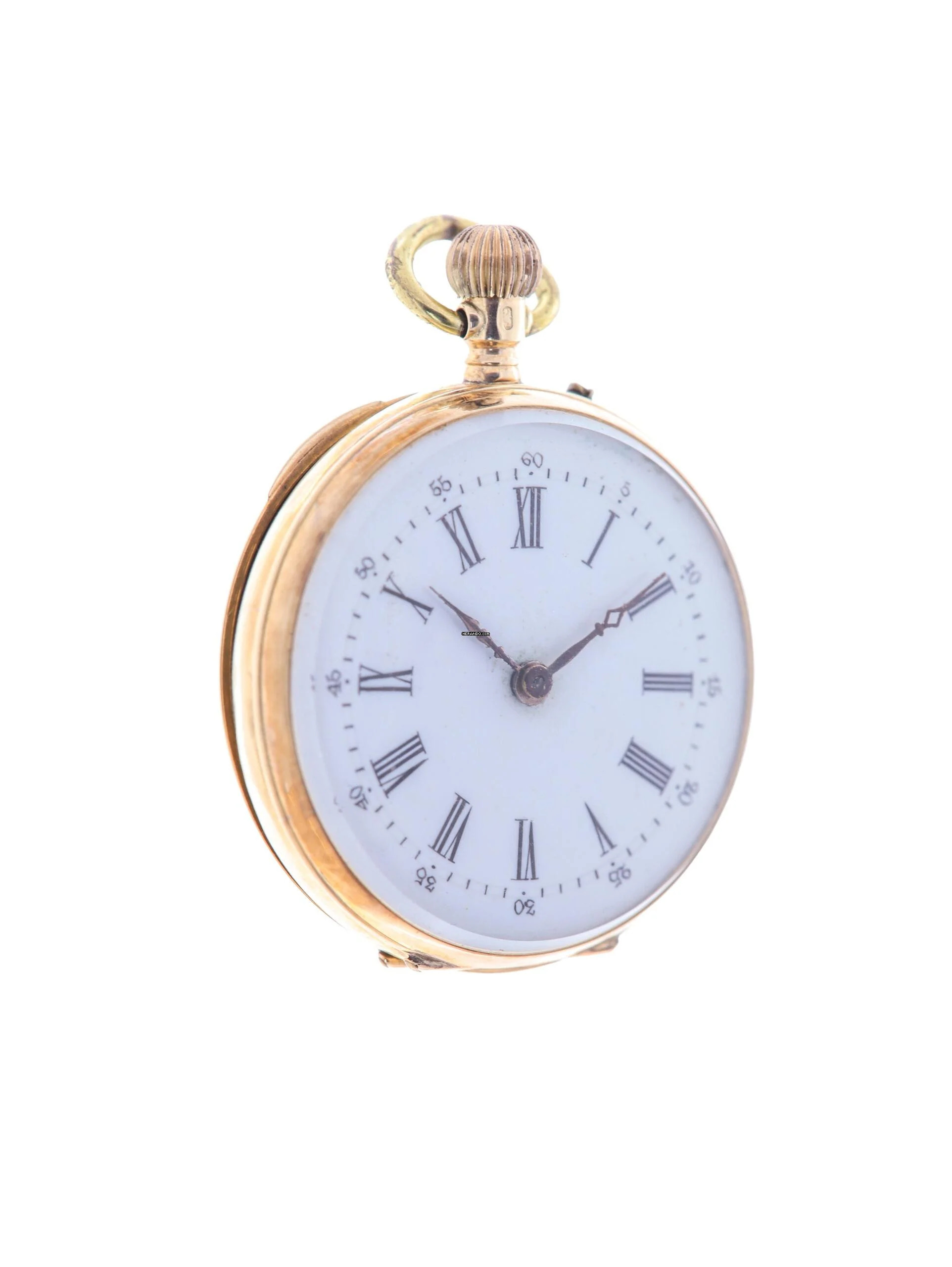 Thumbnail von Swiss Fob Watch 14 k Rose Gold 1900s