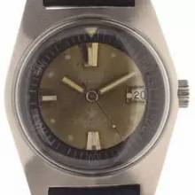 Thumbnail von Duward screwed Stainless Steel Case # 250.9080 Ref. 1701 original Aquastar crown inner bi-directional revolving bezel </h1>