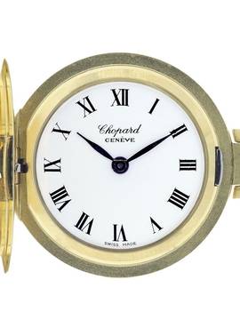  Chopard Fob Watch 18 k Yellow Gold 1980s 