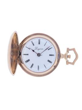  Longines Fob Watch 18 k Rose Gold 1900s 