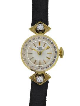  Ernest Borel NOS 18 k Yellow Gold 1970s 