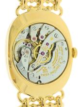 Thumbnail von Patek Philippe Ellipse d'Or Full Set Gents manual wind medium 3/4 size Wristwatch PATEK PHILIPPE GENEVE , complete Set