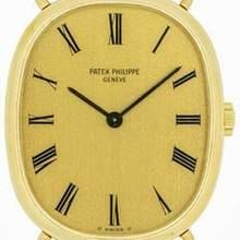 Thumbnail von Patek Philippe Ellipse d'Or Full Set Gents manual wind medium 3/4 size Wristwatch PATEK PHILIPPE GENEVE , complete Set