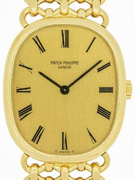  Patek Philippe Ellipse d'Or Full Set Gents manual wind medium 3/4 size Wristwatch PATEK PHILIPPE GENEVE , complete Set  