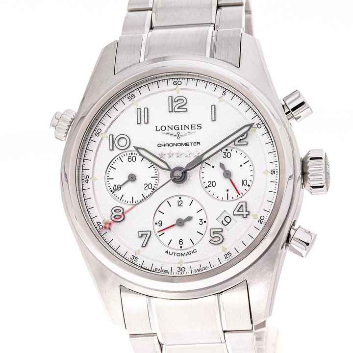  Longines Spirit 42 Spirit Silver Dial L38204736 – like NEW – 2020 Full Set  