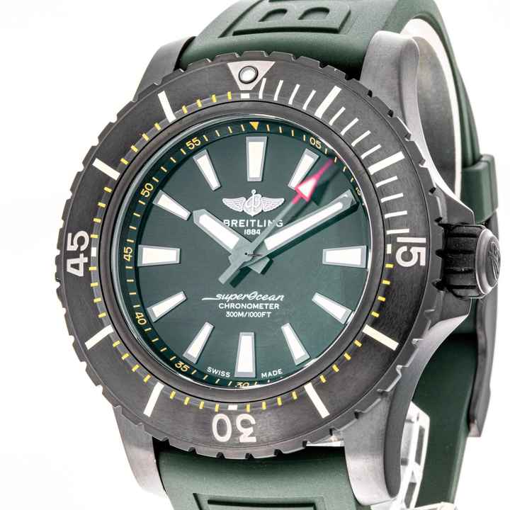  Breitling Superocean 48 – Black Green Titanium – V17369241L1S2 – like NEW – 2020 Full Set 