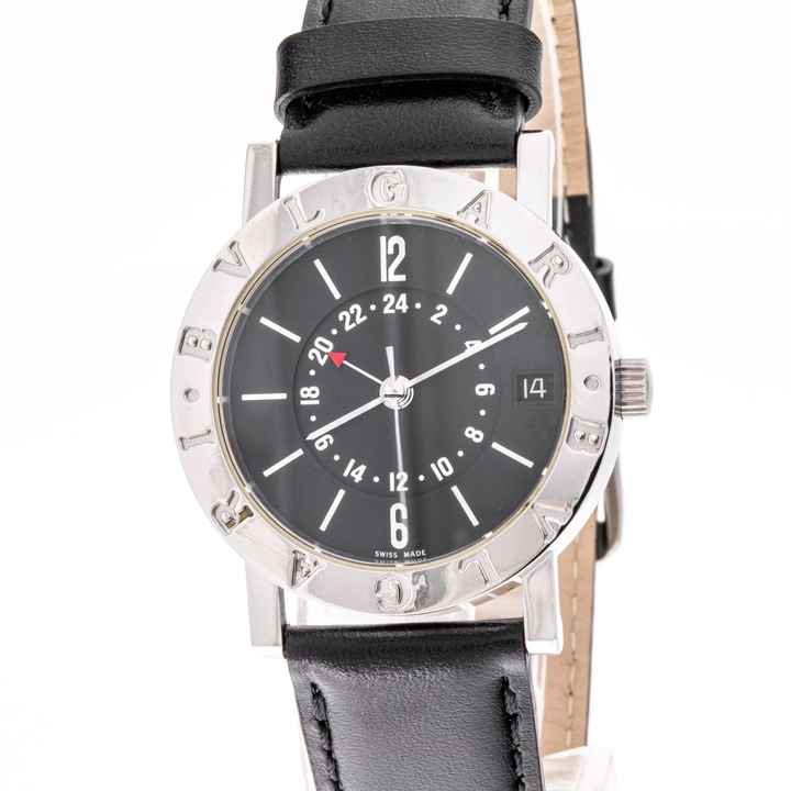  Bulgari Bulgari 33 GMT Steel Black BB33SL Lady 