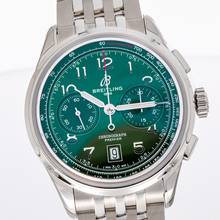 Thumbnail von Breitling Premier B01 Chronograph 42 Green AB0145371L1A1 NEW 03/2025 Full Set Stickers Unworn