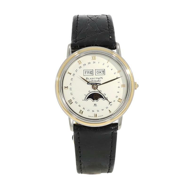  Blancpain Villeret Moonphase Armbanduhr Villeret Moonphase Automatik aus Stahl / 750 Gelbgold </h1> 