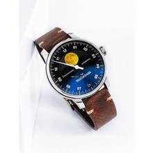 Thumbnail von Meistersinger Stratoscope - Gold - Einzeiger Herrenuhr mit Mondphase Automatik ST982G
