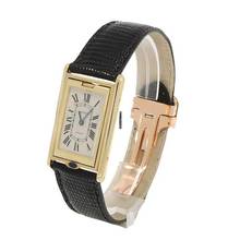 Thumbnail von Cartier Tank Damenuhr Tank Basculante Handaufzug aus 750 Gold </h1>