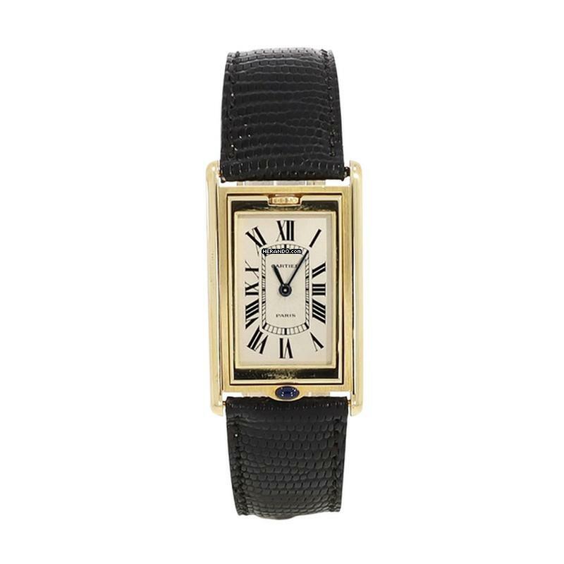  Cartier Tank Damenuhr Tank Basculante Handaufzug aus 750 Gold </h1> 