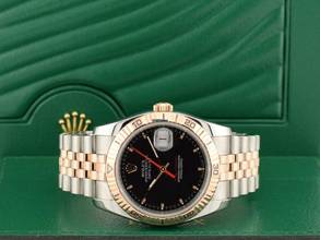 Thumbnail von Rolex Datejust Turn-O-Graph 36mm Turnograph 116261 Steel & Rose Gold Black Dial Service Rolex