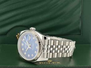 Thumbnail von Rolex Datejust 36 116234 Blue Dial With Big Diamonds - Full Set 36mm </h1>