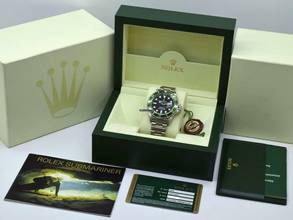 Thumbnail von Rolex Submariner Date 16610lv Kermit No Rrr - Card 2007