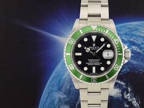 Thumbnail von Rolex Submariner Date 16610lv Kermit No Rrr - Card 2007