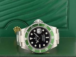 Thumbnail von Rolex Submariner Date 16610lv Kermit No Rrr - Card 2007