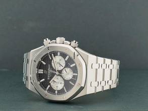 Thumbnail von Audemars Piguet Royal Oak Chronograph 41mm Black Dial 26331st Like New Full Set