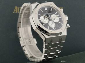 Thumbnail von Audemars Piguet Royal Oak Chronograph 41mm Black Dial 26331st Like New Full Set