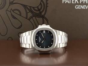 Thumbnail von Patek Philippe Nautilus 3800 Diamonds Dial Like New - Service Patek