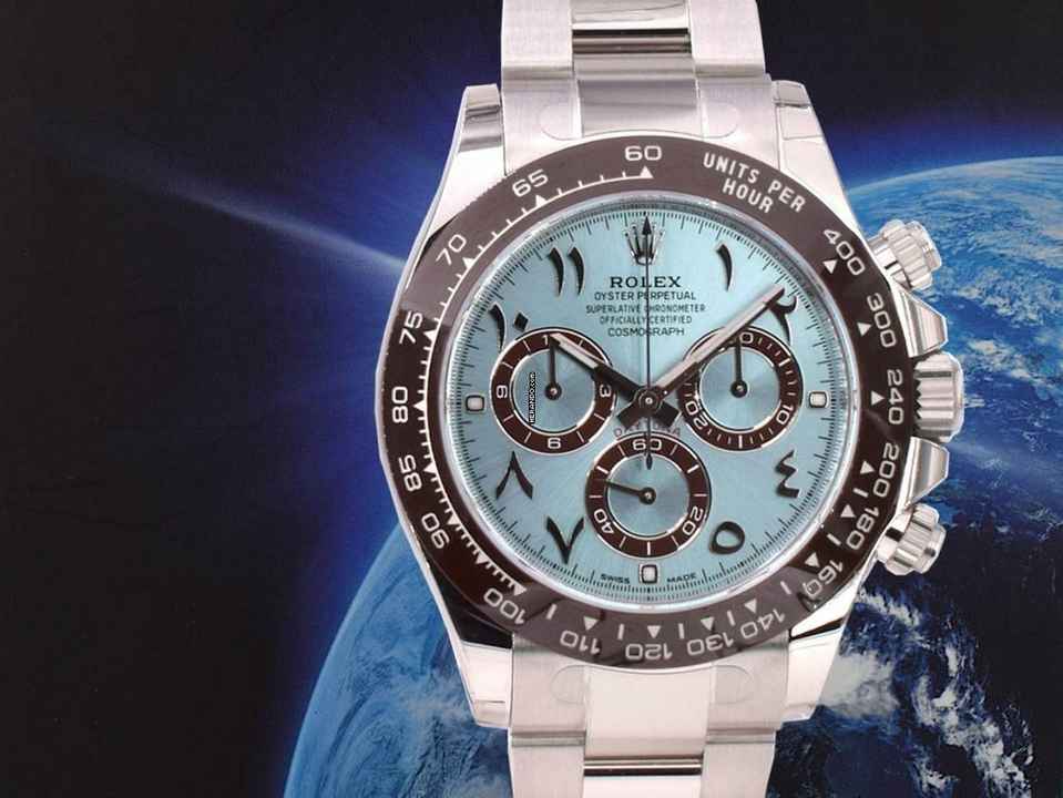  Rolex Daytona Cosmograph Daytona 116506 Platinum Ice Arabic - New 2023 Discontinued </h1> 