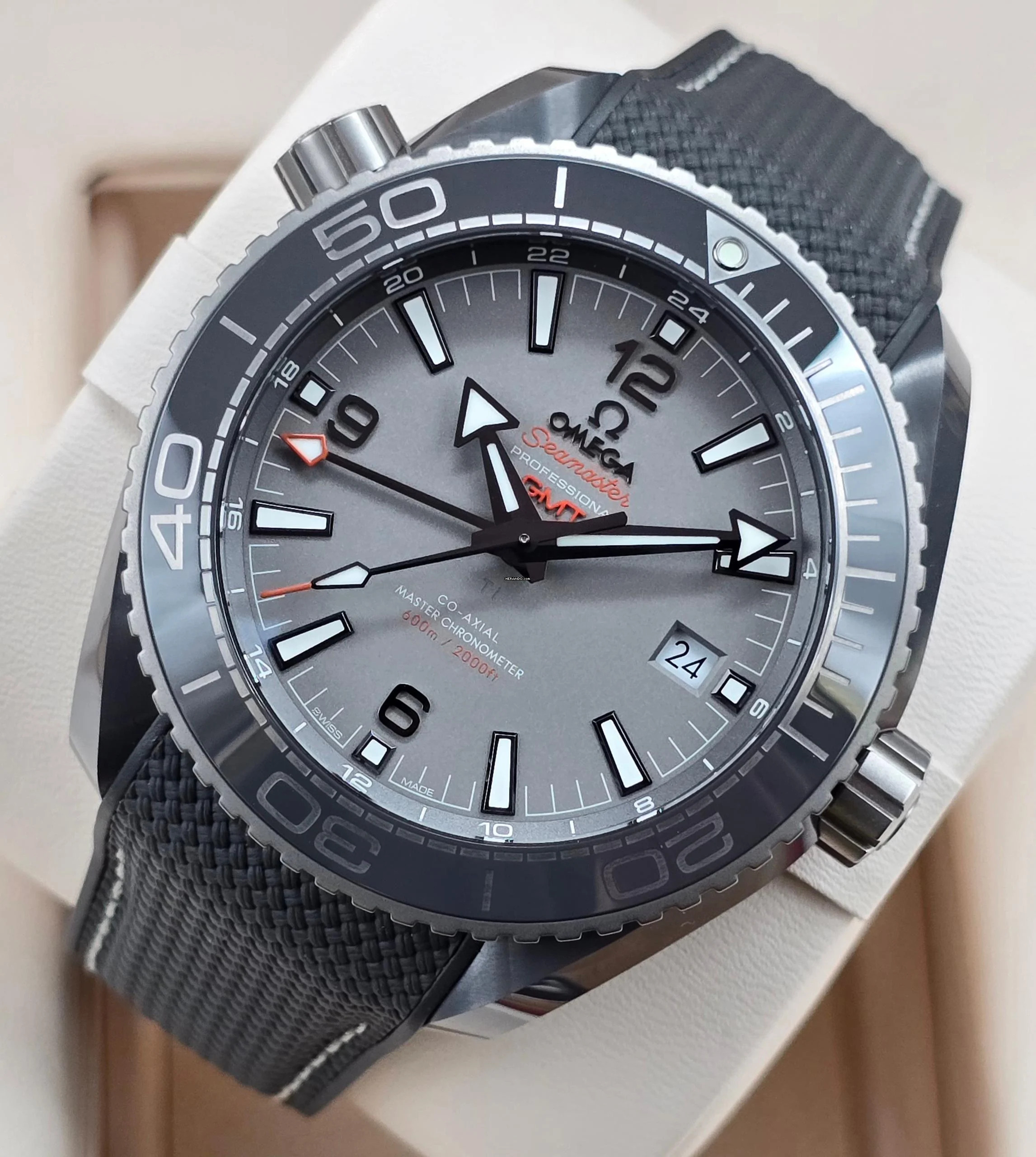  Omega Seamaster Planet Ocean 600m 215.92.46.22.99.002 Grey Ceramic Unworn/New Condition 10-2024 