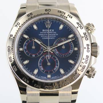  Rolex Daytona Daytona//FULL SET//2022//WHITE GOLD//BLUE DIAL//#695 
