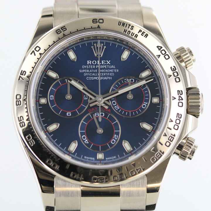  Rolex Daytona Daytona//FULL SET//2022//WHITE GOLD//BLUE DIAL//#695 