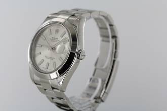 Thumbnail von Rolex Datejust II 2015//41MM//SILVER DIAL//REF. 116300//LC100//FULL SET # 676