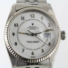 Thumbnail von Rolex Datejust 36 1986//36MM//VINTAGE//ARABIC WHITE DIAL//REF. 16014 # 653