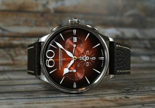 Thumbnail von Alexander Shorokhoff Happy Second Chronograph Orange limitierte Serie von 50 Stück