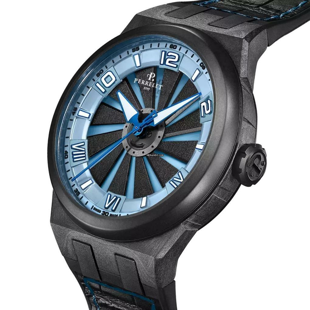  Perrelet Turbine CARBON ICE BLUE 