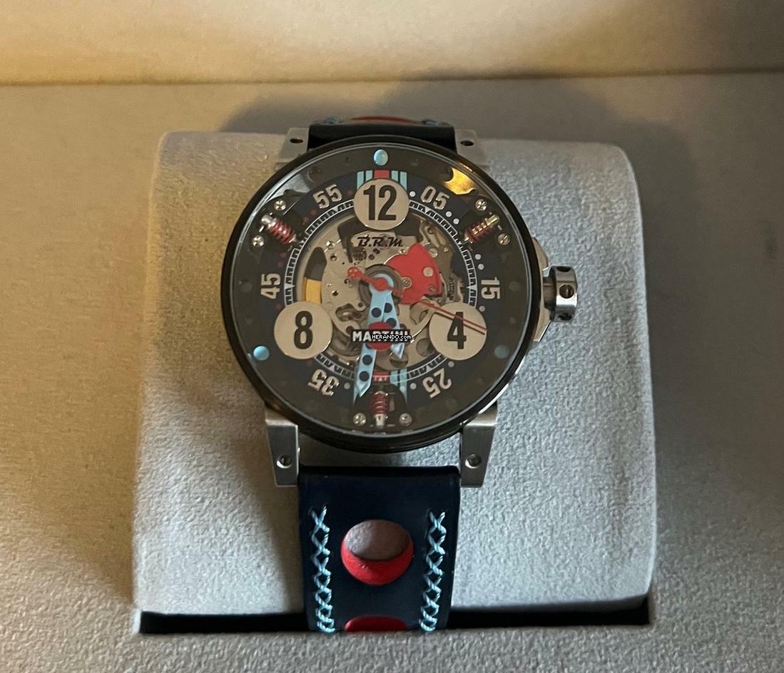 B.R.M V6-44 Martini Racing Skeleton Automatic Black PVD m. 3 Jahren Garantie