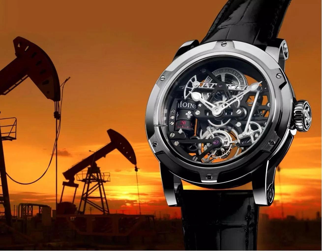  Louis Moinet Black Gold Derrick Tourbillon 