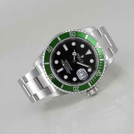  Rolex Submariner Date Kermit LC 100 ungetragen fully stickered Full Set Rarität  