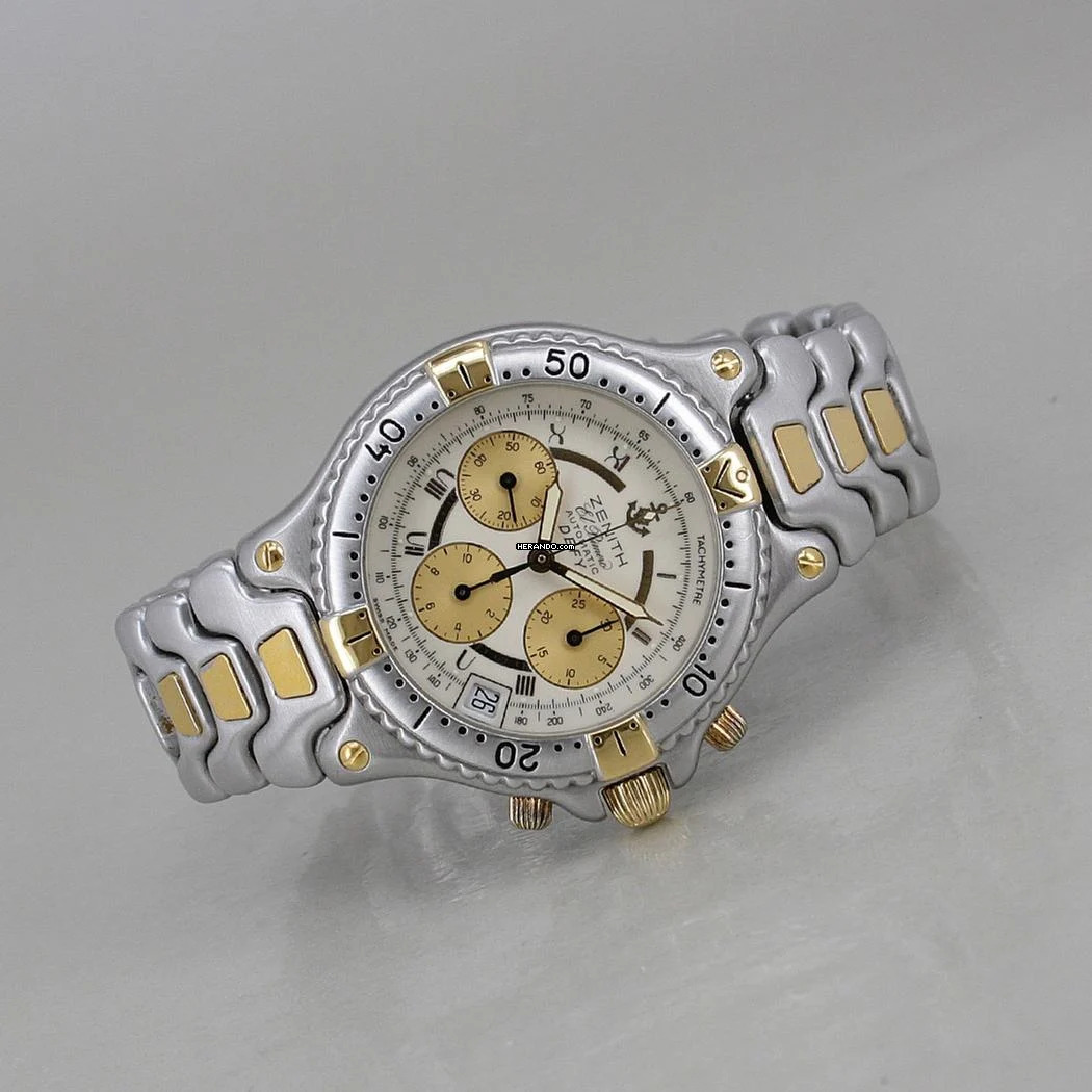  Zenith Defy El Primero Chronograph Stahl/Gold Papiere+Erstkaufrechnung </h1> 
