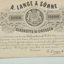 Thumbnail von A. Lange & Söhne Full Set“ 18k Gold qualität 1A Taschenuhr Seconde Morte um 1886 Sehr Selten </h1>