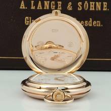 Thumbnail von A. Lange & Söhne Ungetragene 58mm/159g Anker Chronometer Original Box zertifikat 18k Gold 1901