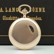 Thumbnail von A. Lange & Söhne 18k Gold Guilliaume-Unruhe Kal.45 Taschenuhr Original Box Museums Zertifikat 1910. </h1>