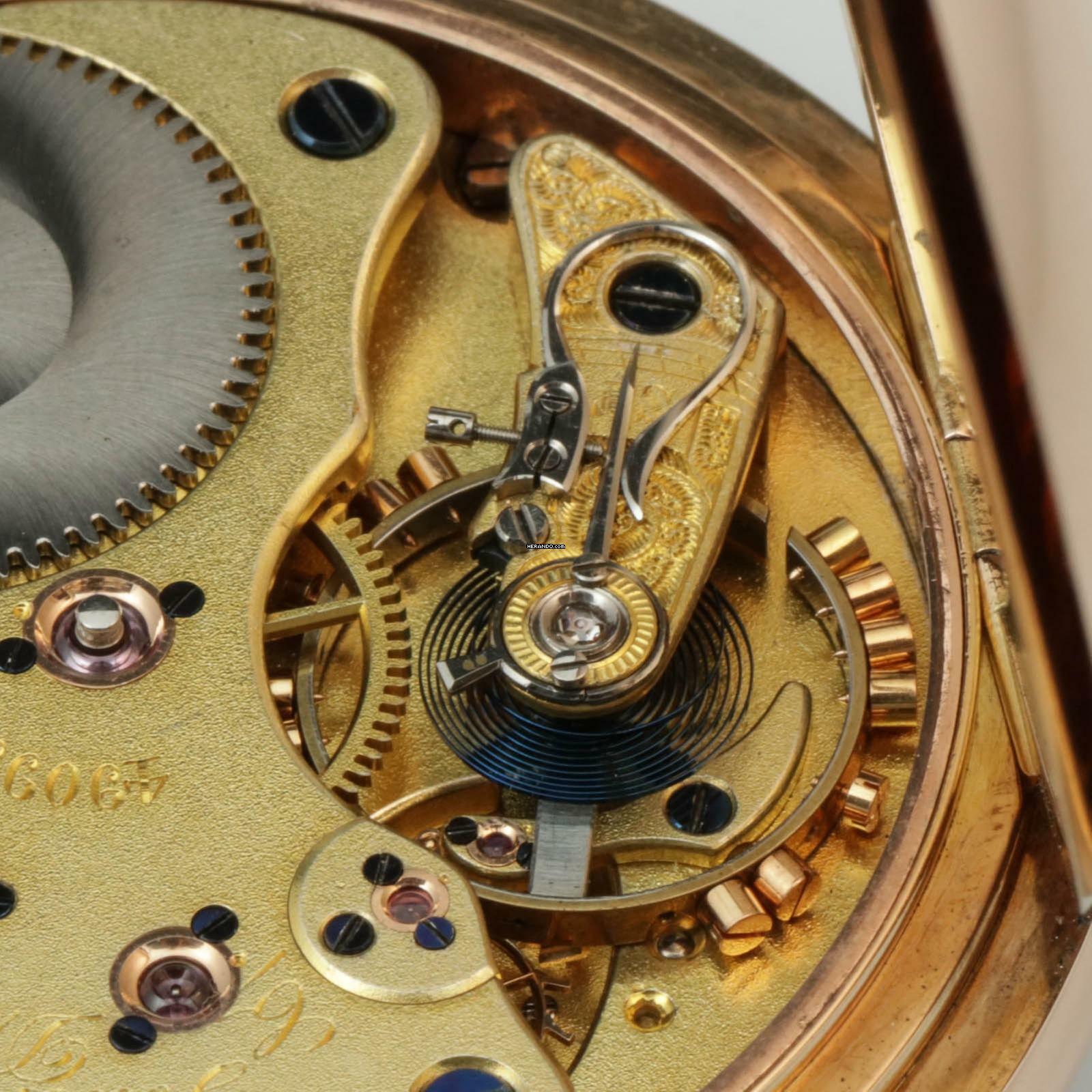 Thumbnail von A. Lange & Söhne 55mm Gr 130g schwere Qualität 1A Taschenuhr 18k Gold mit Box & Zertifikat 1906 </h1>