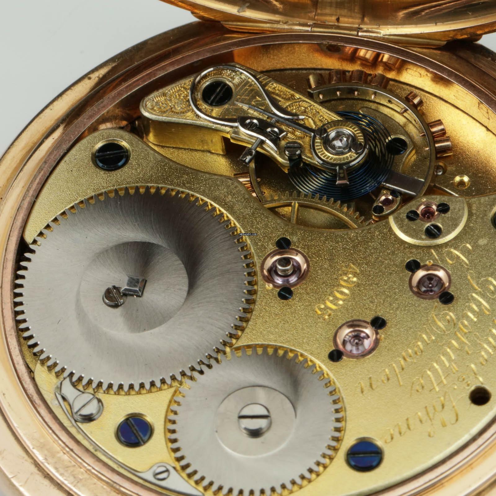 Thumbnail von A. Lange & Söhne 55mm Gr 130g schwere Qualität 1A Taschenuhr 18k Gold mit Box & Zertifikat 1906 </h1>