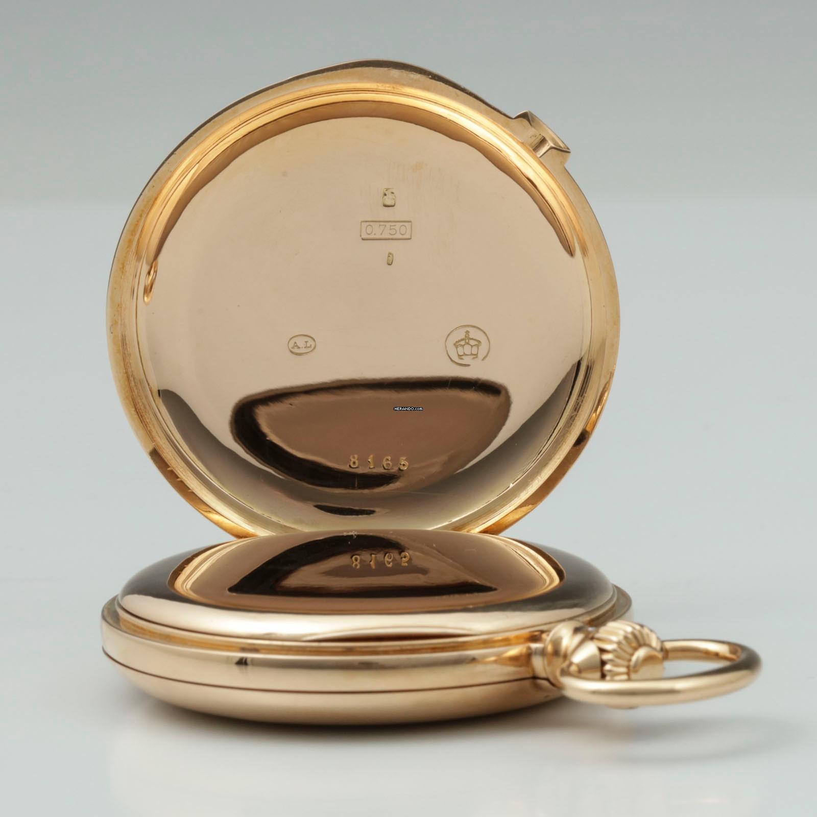 Thumbnail von Richard Glaeser Glashütter Rarität 1A 18k Gold Taschenuhr Reseller Eduard Fleischer Glashütte & Dresden