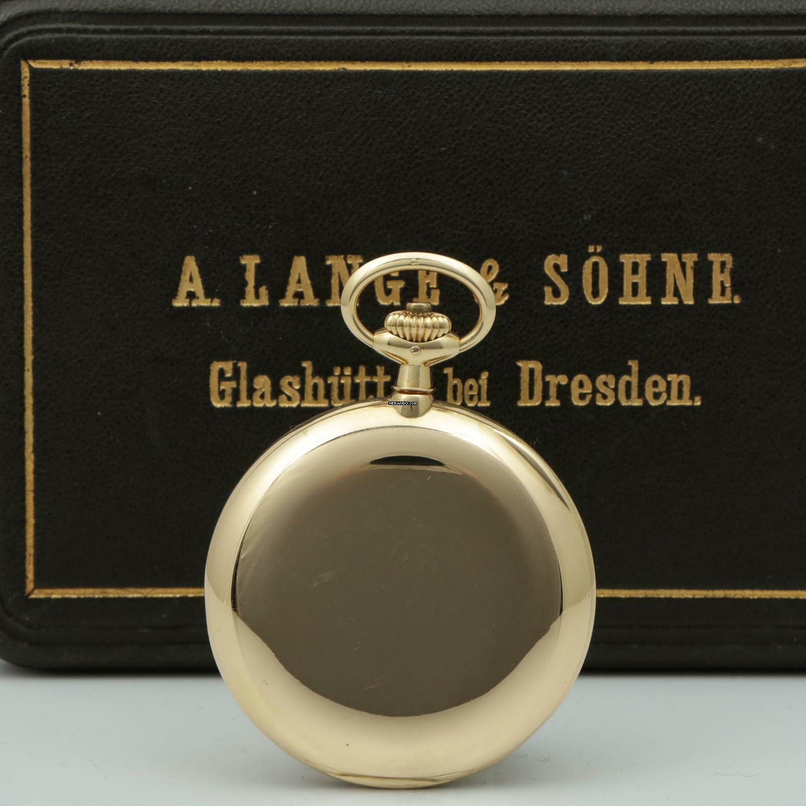 Thumbnail von A. Lange & Söhne neuwertige Qualität 1A Tresoruhr 18k Gold mit Original Etui und Papiere 1917 </h1>