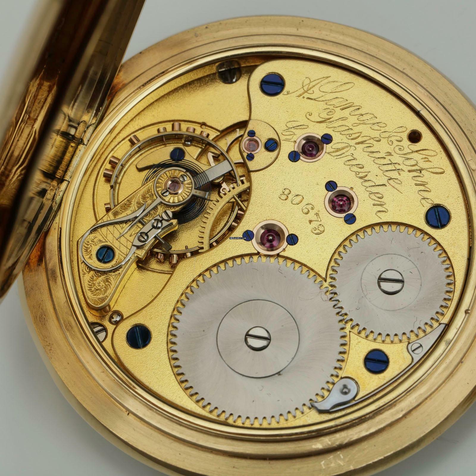 Thumbnail von A. Lange & Söhne neuwertige Qualität 1A Tresoruhr 18k Gold mit Original Etui und Papiere 1917 </h1>