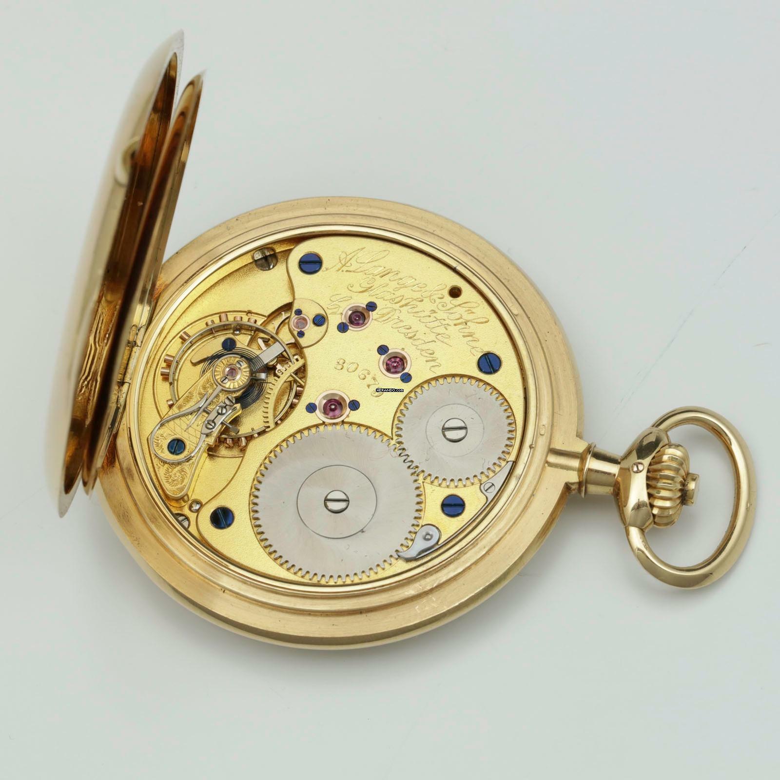 Thumbnail von A. Lange & Söhne neuwertige Qualität 1A Tresoruhr 18k Gold mit Original Etui und Papiere 1917 </h1>