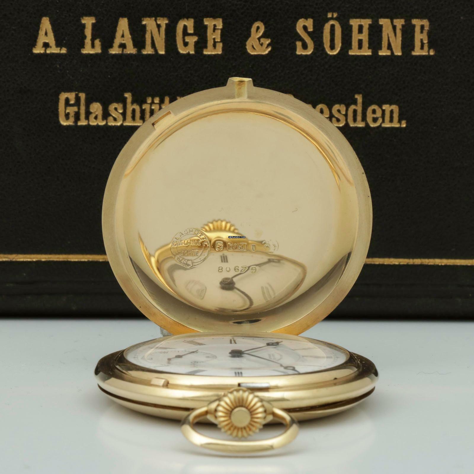 Thumbnail von A. Lange & Söhne neuwertige Qualität 1A Tresoruhr 18k Gold mit Original Etui und Papiere 1917 </h1>