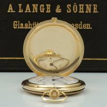 Thumbnail von A. Lange & Söhne neuwertige Qualität 1A Tresoruhr 18k Gold mit Original Etui und Papiere 1917 </h1>